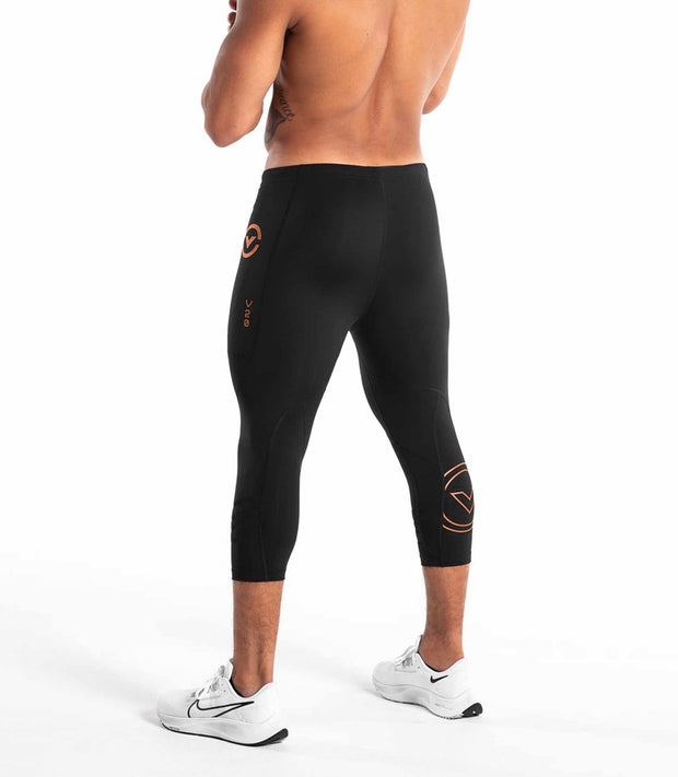 Buy Athlisis Mens Black Sweat-Wicking Compression Tights online